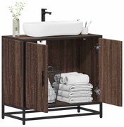 vidaXL Dulap pentru chiuvetă de baie stejar maro 65x33x60 cm lemn
