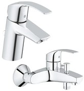 Pachet: Baterie cada/dus Grohe Eurosmart New-33300002 + Baterie lavoar Grohe Eurosmart New S size-33265002