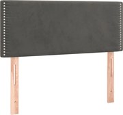 vidaXL Tăblie de pat, gri închis, 100x5x78/88 cm, catifea