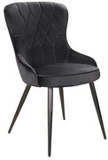 Scaun Lotus velvet negru Blu19