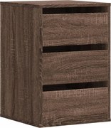 vidaXL Dulap colț cu sertare stejar maro 40x41x58 cm lemn prelucrat