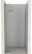 Mexen Roma uși de duș batante 90 cm, transparente, aurii - 854-090-000-50-00