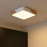 Brilagi - Plafonieră LED PILANA LED/24W/230V, stejar/alb, 32 x 32 cm