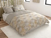 Lenjerie de pat din bumbac Renforce PATCHWORK bej Dimensiune lenjerie de pat: 70 x 90 cm | 140 x 200 cm