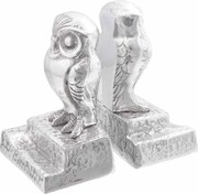 vidaXL Suporturi pentru cărți 2 pcs Argintiu 12 x 9 x 19 cm Aluminiu