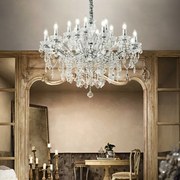 Lustră de cristal pe cablu Ideal Lux FLORIAN 18xE14/40W/230V
