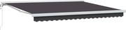 vidaXL Cortina Retractabilă Antracit 350 x 250 cm Stofă și Metal