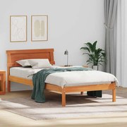 vidaXL Cadru de pat Maro ceruit 75 x 190 cm Lemn masiv de pin
