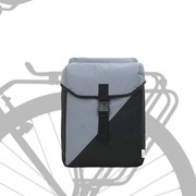 vidaXL Geantă de bicicletă Negru și Gri 15.5 x 31.5 x 40 cm Poliester