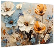 Tablou pe sticlă - Buchete, pictură (70x50 cm)