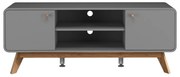 Comodă TV gri 140x53 cm Caitlin – Støraa