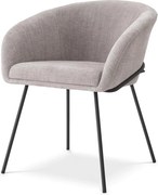 Scaun tapitat design LUX Campus, sisley gri 116372 HZ