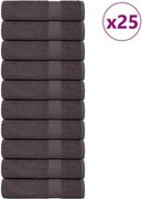 vidaXL Prosoape de baie, FROGN, 25 buc., antracit, 100x150 cm, 360 g/m²