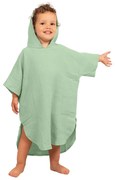 Prosop plaja - Poncho copii din muselina absorbanta Kidizi Mint