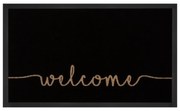 Covoraș intrare Hanse Home Cozy Welcome 45x75 cm, negru