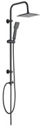 Set de duș negru mat din oțel inoxidabil 101 cm Cuadro – Wenko