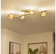 Lustră LED aplicată Brilagi MILLA 4xG9/3W/230V auriu