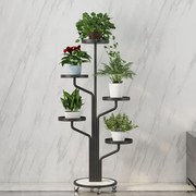Stand de flori de lux în negru 130 cm