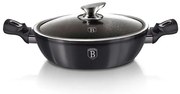 Cratiță marmorată cu capac 30 cm, 4.8 L Berlinger Haus Carbon Pro Collection BH 7111, antiaderentă cu titan, potrivită pentru inducție