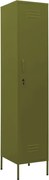 vidaXL Dulap de vestiar, verde măsliniu, 35x46x180 cm oțel