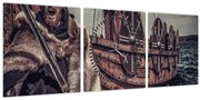 Tablou - Viking (cu ceas) (90x30 cm)
