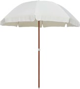 vidaXL Umbrelă de soare cu stâlp din oțel, nisipiu, 240 cm