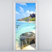 Fototapeta pentru ușă - la Digue Seychely (95x205cm)