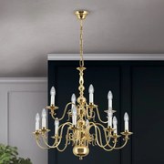 Candelabru 12 brate design clasic FLAMISCH, alama lucioasa