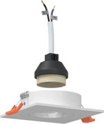 vidaXL Spot 6 pcs Alb 9 x 9 x 2 cm Aluminiu