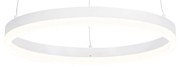 Lampă de suspensie de design albă 40 cm cu LED inclus cu 3 trepte de reglare a luminozității - Anello
