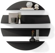 Rafturi negre 4 buc. din metal 76 cm Solis – Umbra