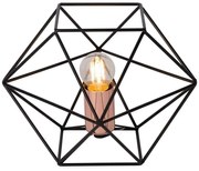 Lampă de masă OCTAGON 1xE27/40W/230V neagră Lucide 80502/01/29