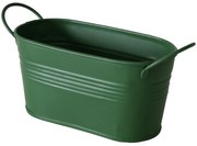 Jardiniera de flori pentru balcon Lingo, zincat, lung, 20 x 8,5 x 9,5 cm