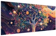 Tablou – Arbore violet plin de energie (120x50 cm)