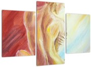 Tablou - Imaginea unei femei care se odihnește, pictură în ulei (90x60 cm)