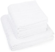 Set de prosoape Classic alb, 4 buc. 50 x 100 cm, 2 buc. 70 x 140 cm, 4 bucăți 50 x 100 cm, 2 bucăți 70 x 140 cm