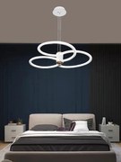 Lustra Suspendata Cu Telecomanda, Alb, 186w