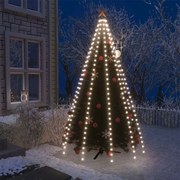 vidaXL Instalație brad de Crăciun cu 300 LED-uri, alb rece, 300 cm