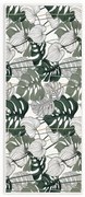 Covor tip traversă alb/verde lavabil 80x200 cm Monstera – Oyo Concept
