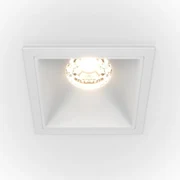 Spot LED incastrabil dimabil design tehnic Alpha alb, 6,5x6,5cm, 3000K