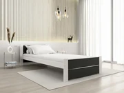 Pat IKAROS DOUBLE 90 x 200 cm, antracit/alb Saltele: Fara saltea, Somiera pat: Cu lamele drepte