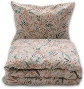 Lenjerie de pat din bumbac și in Pajiște, 220 x 200 cm, 2x 70 x 80 cm