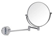 Oglindă cosmetică argintie, 23 x 28 cm