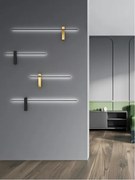 Open Design OR85068 - Aplica de perete BENE LED, 7W/230V, 62 cm, neagră