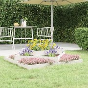 vidaXL Jardinieră, alb, 112x112x27 cm, lemn masiv de pin