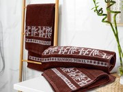 2x prosop din bambus BAMBUS maro