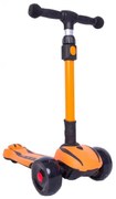 Trotineta copii cu roti luminoase din silicon NOVOKIDS™ Bumble , cu melodii si lumini, 3 roti,pliabila, maner reglabil pe inaltime,maxim 50 kg,