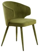 Set de scaune de sufragerie verde 2 buc. tapițat Kosaka – Light &amp; Living