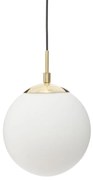 Lampă rotundă DRIS, bilă albă, Ø 20 cm