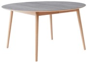 Masă de dining rotundă extensibilă cu blat ceramic ø 135 cm Meza – Hammel Furniture